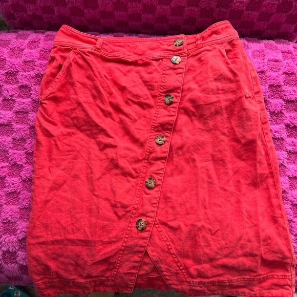 Anthropologie Buttondown Linen Blend Skirt - Picture 3 of 3